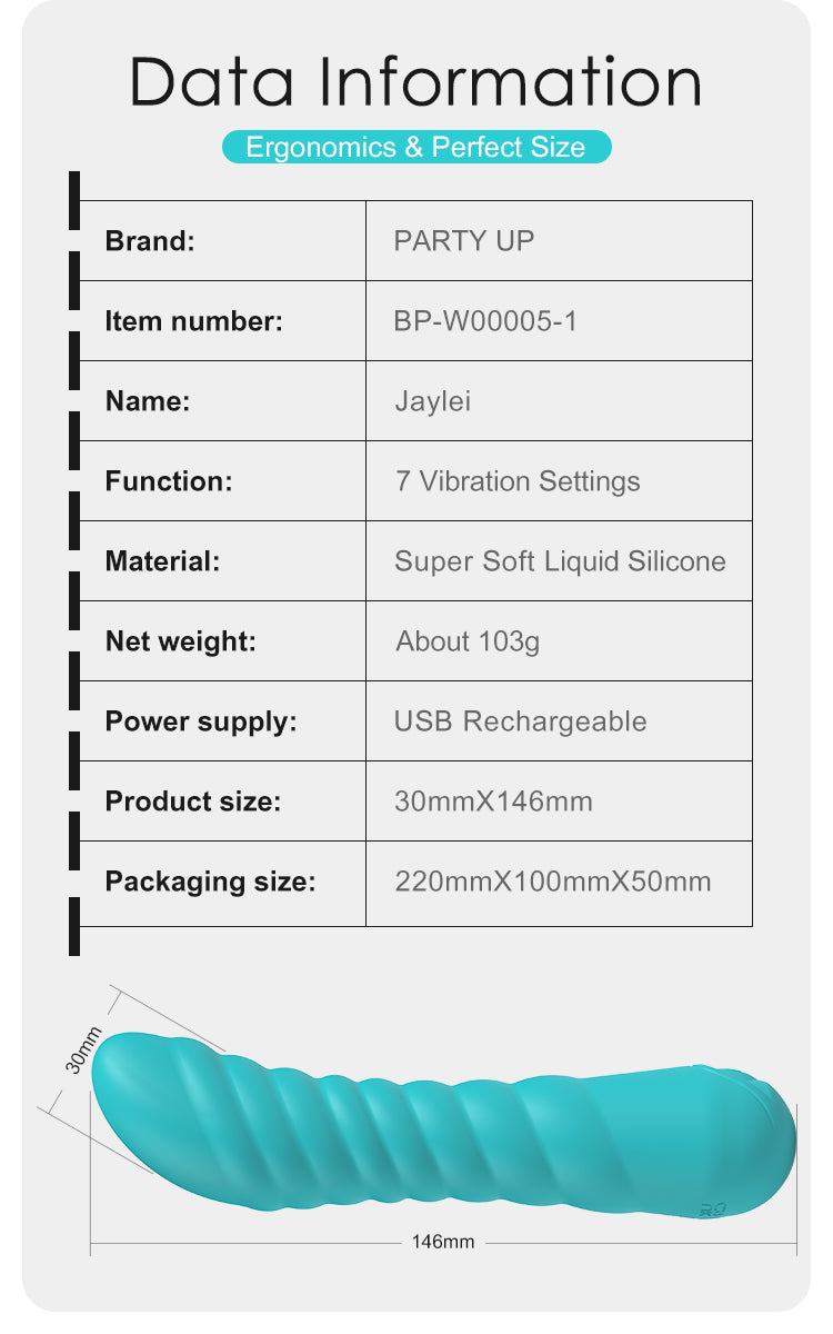 Party Up JAYLEI USB Rechargeable G-Spot Vibrator G-Spot Vibrators