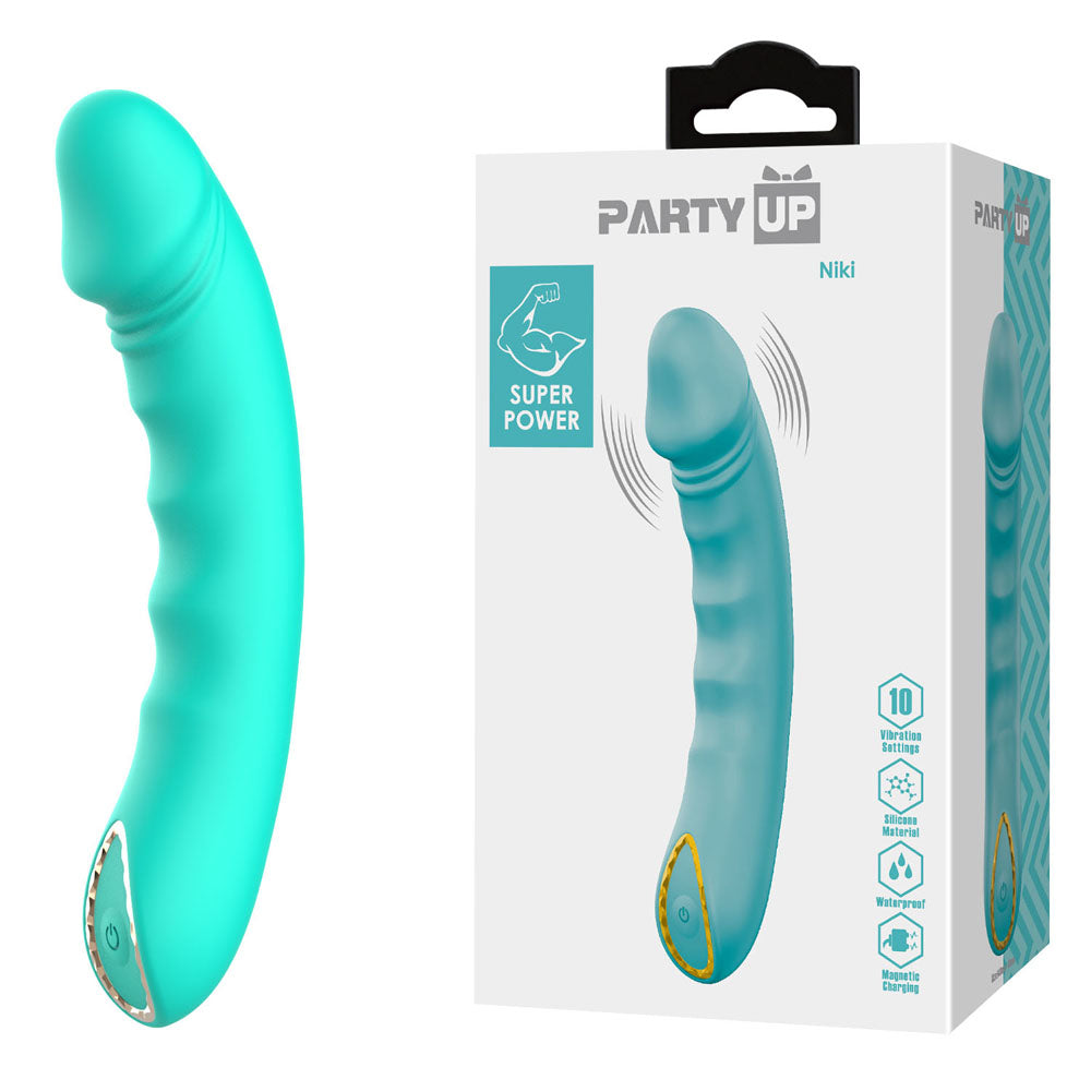 Party Up NIKI USB Rechargeable G Spot Silicone Vibrator G-Spot Vibrators
