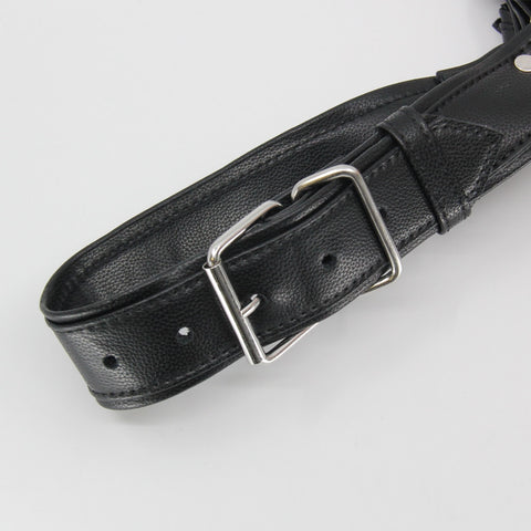 Love In Leather Mens PU Leather Bulldog Brace - Cuffs And Restraints