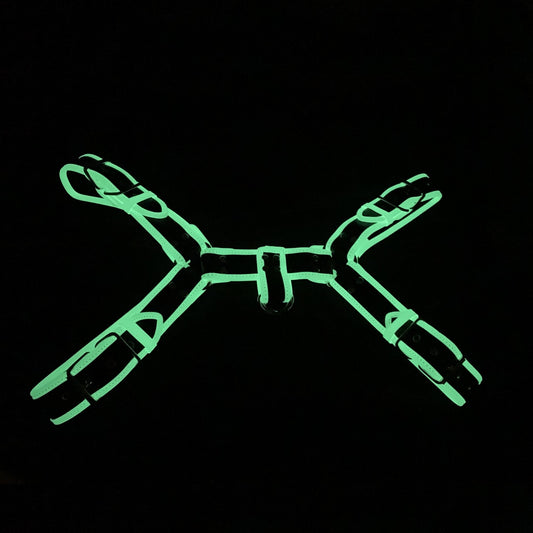 Love In Leather Glow In The Dark Bulldog Brace Cuffs And Restraints
