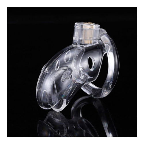 Brutus Shark Male Chastity Cage Clear - Male Chastity