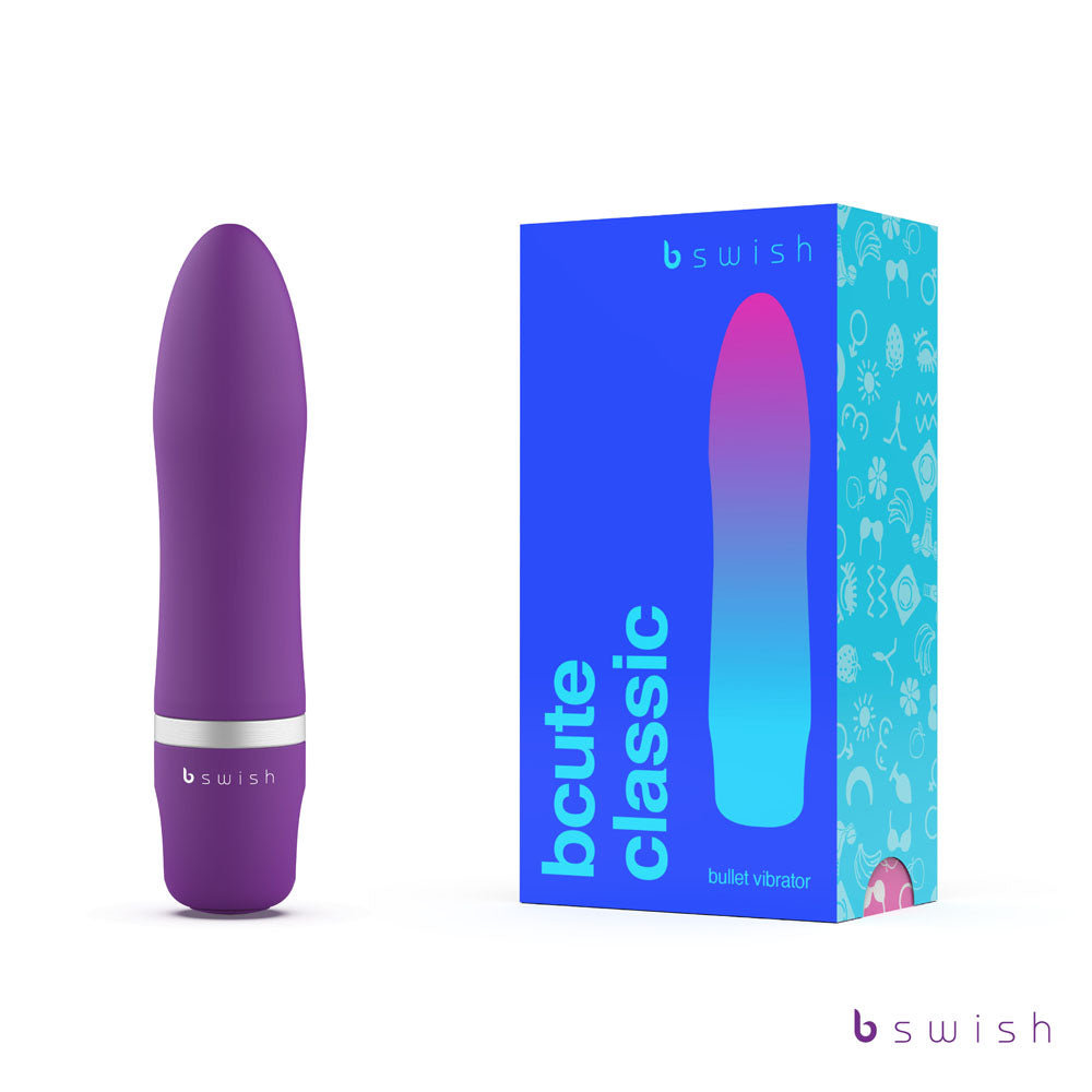 B Swish Bcute Classic Vibrating Bullet Purple Bullet Vibrators