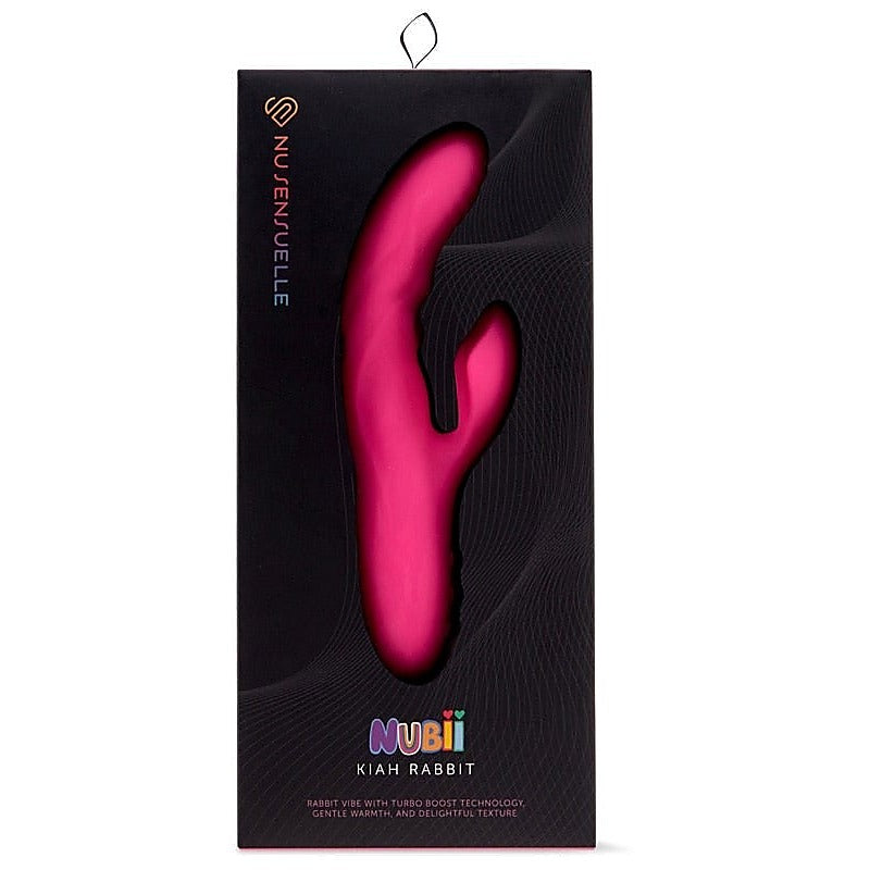 Nubii Kiah Silicone Rabbit Vibrator by Nu Sensuelle - Rabbit Vibrators