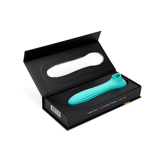 Nu Sensuelle Triple Action Daisy - Suction, Flickering, and Thrusting Pleasure - G-Spot Vibrators