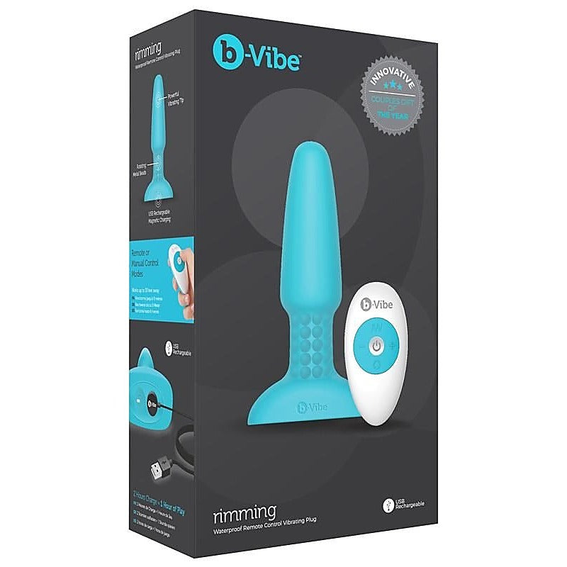 Premium USB Rechargeable Rimming Plug by B-Vibe - Butt Plugs