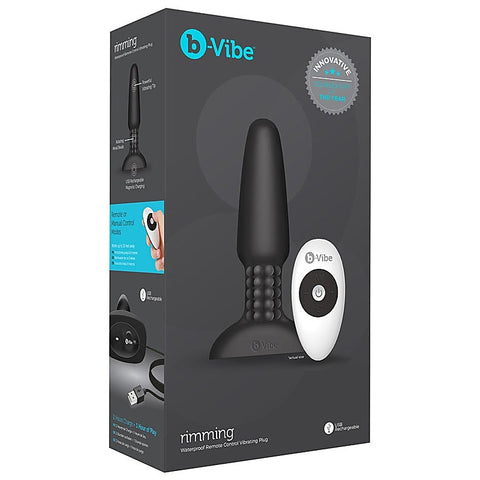 Premium USB Rechargeable Rimming Plug by B-Vibe - Butt Plugs