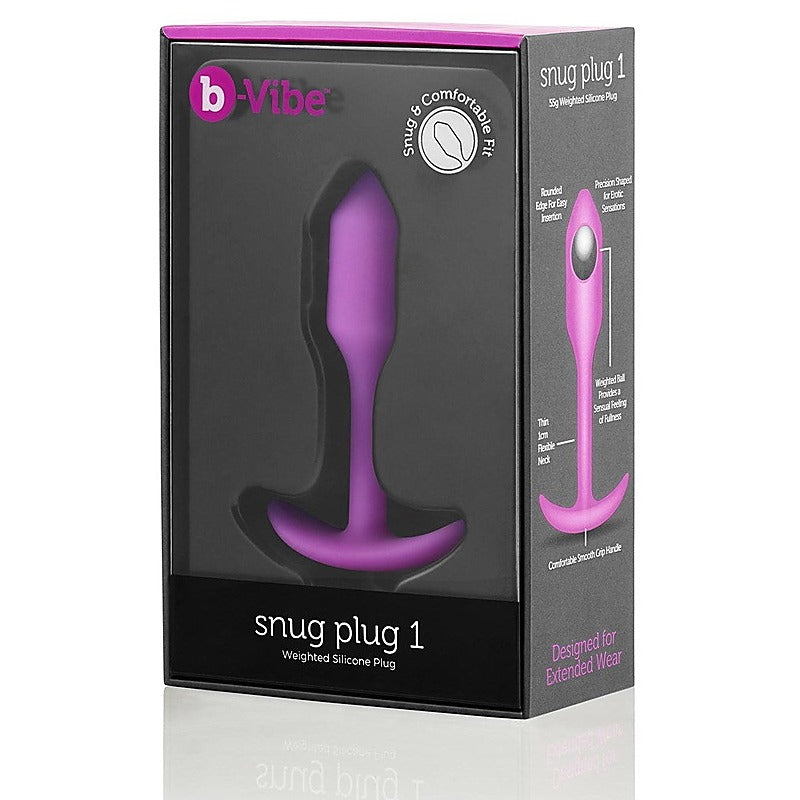 Snug Plug Weighted Silicone Butt Plug by B-Vibe - Butt Plugs