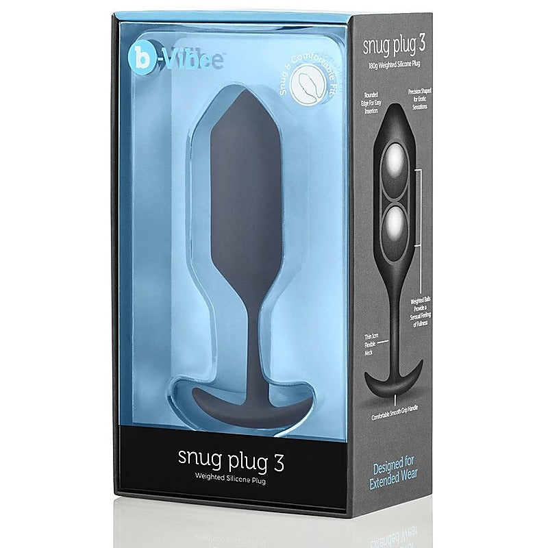 Professional-Grade Snug Plug 3 by B-Vibe - Butt Plugs