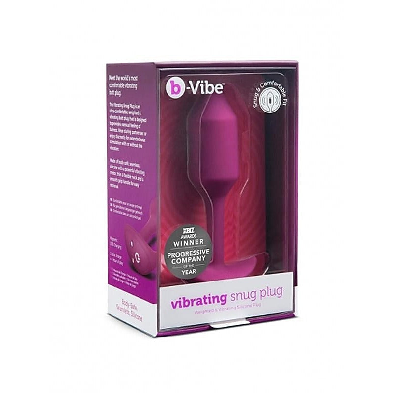 Premium Vibrating Snug Plug Medium by B-Vibe - Butt Plugs