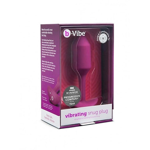 Premium Vibrating Snug Plug Medium by B-Vibe - Butt Plugs
