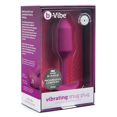 Premium Vibrating Snug Plug Medium by B-Vibe - Butt Plugs