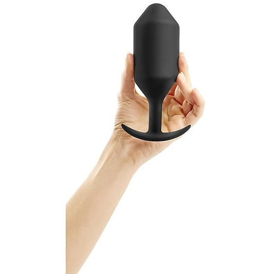 Weighted Silicone Butt Plug for Advanced Users - B-Vibe Snug Plug 6