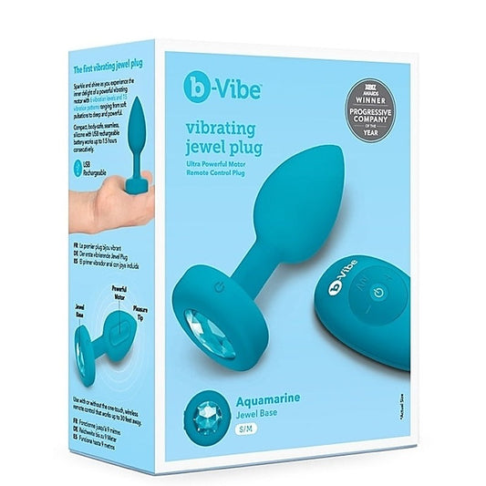 b-Vibe Vibrating Jewels Remote Control Plug S/M