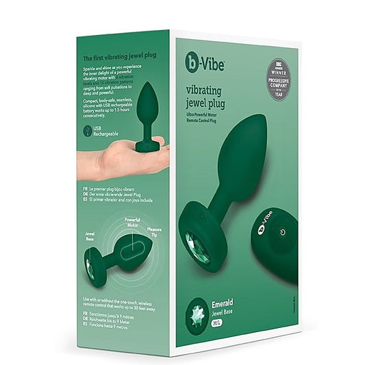 Luxurious B-Vibe Vibrating Jewels Remote Control Butt Plug