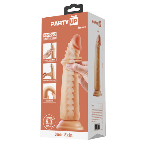 Party Up STEVEN Slide Skin Flexible Realistic Dong - Realistic Dildos