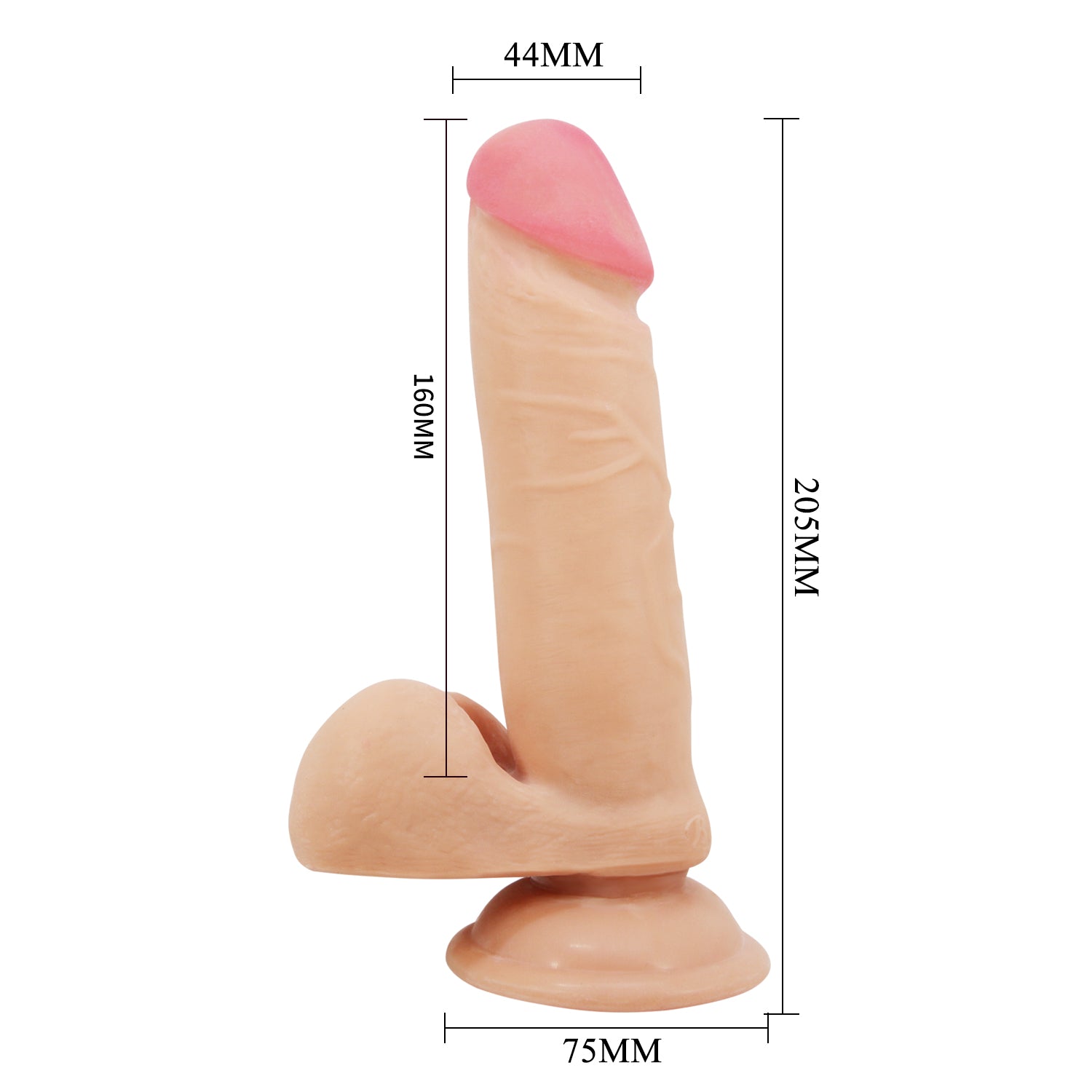 Pretty Love Creel 8.1 Inches Suction Cup Realistic Dong Realistic Dildos