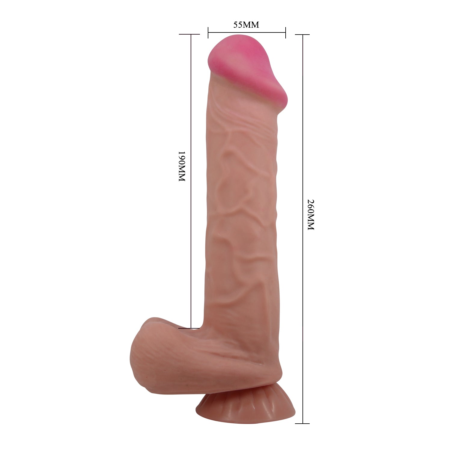 Pretty Love Bergrisi 10.2 Inch Realistic Looking Dildo Tan Realistic Dildos