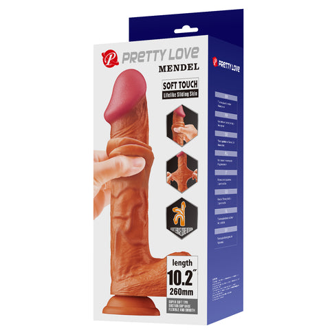 Pretty Love Bergrisi 10.2 Inch Realistic Looking Dildo Tan - Realistic Dildos