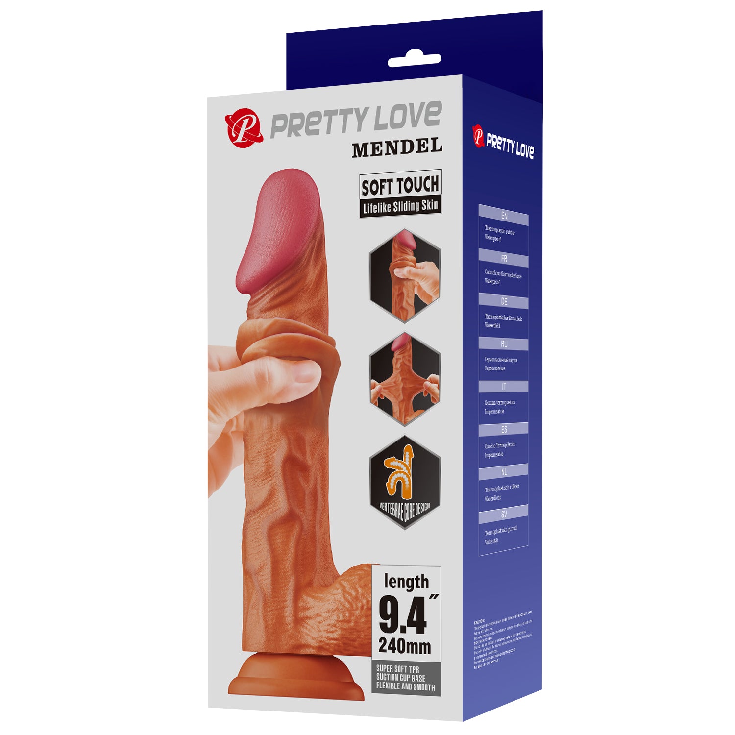 Pretty Love Buraq 9.4 Inch Fantastic Realistic Dong Tan Realistic Dildos