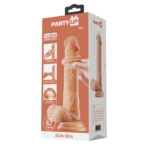 Party Up TIM Slide Skin Flexible Realistic Dong - Realistic Dildos
