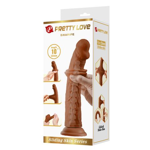 Pretty Love Sharife 10 Inch Super Realistic Dong Flesh - Realistic Dildos