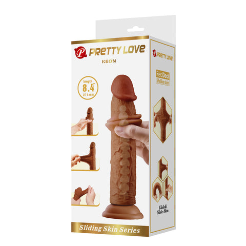 Pretty Love Keon 8.4 Inch Suction Cup Realistic Dildo - Realistic Dildos