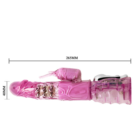 Baile Multi Functions Rabbit Ear Rotating Vibrator - Rabbit Vibrators