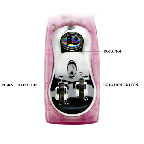 Baile Multi Functions Rabbit Ear Rotating Vibrator - Rabbit Vibrators