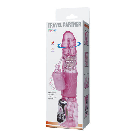 Baile Multi Functions Rabbit Ear Rotating Vibrator - Rabbit Vibrators