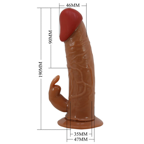 Pretty Love Marion Vibrating Strap-On Harness with Dildo Tan - Strap On Sextoys