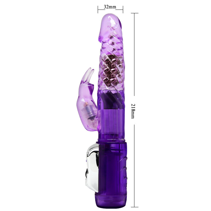 Baile Twirling Beads Multi Speed Rabbit Vibrator - Rabbit Vibrators
