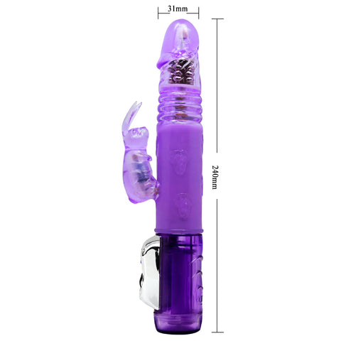 Baile Vibrating Rotating and Thrusting Rabbit Vibrator - Rabbit Vibrators