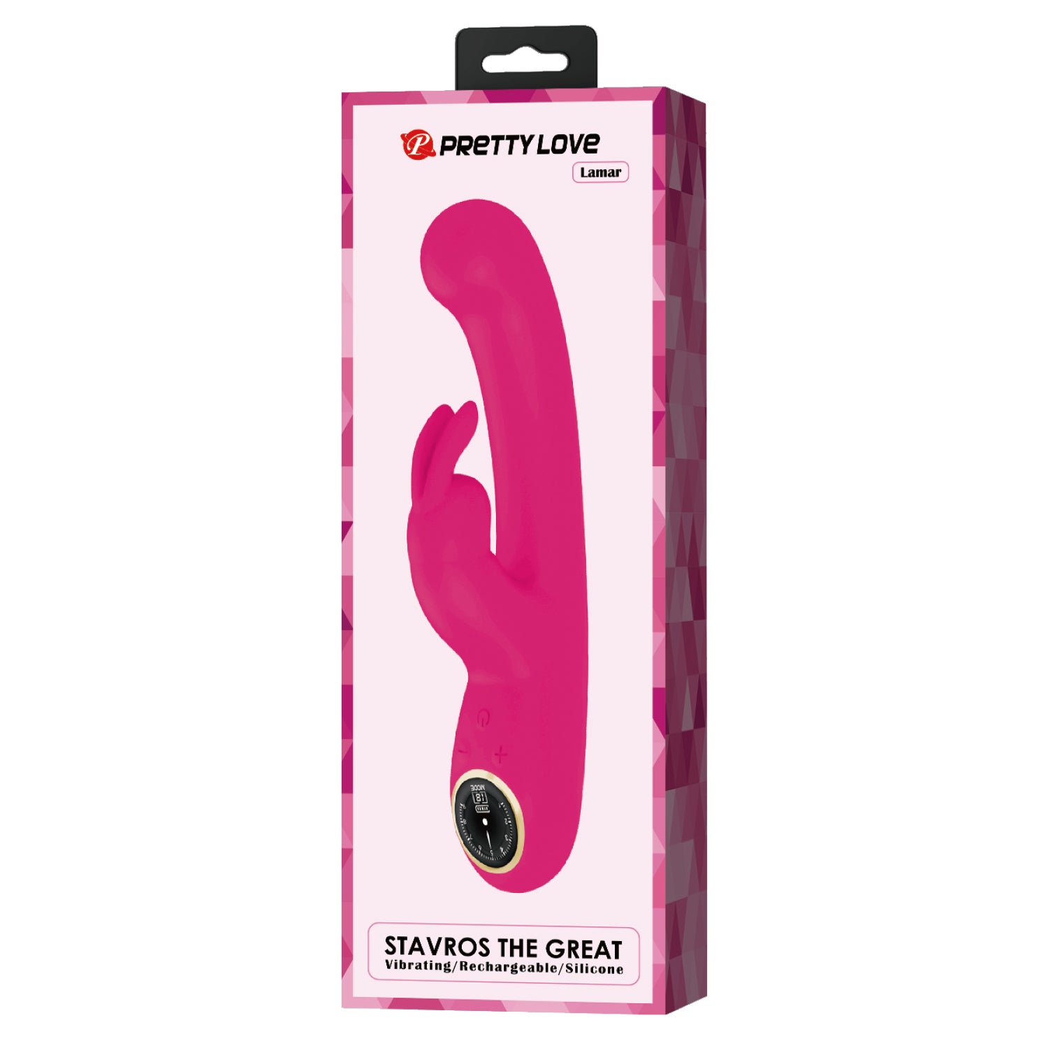 Baile Pretty Love LAMAR Super Soft Silicone Rabbit Vibrator Rabbit Vibrators