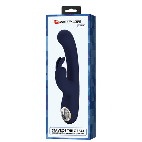 Baile Pretty Love LAMAR Super Soft Silicone Rabbit Vibrator - Rabbit Vibrators