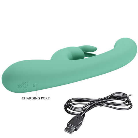 Baile Pretty Love LAMAR Super Soft Silicone Rabbit Vibrator - Rabbit Vibrators