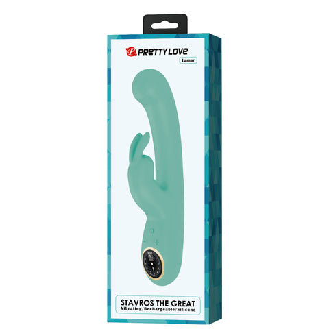 Baile Pretty Love LAMAR Super Soft Silicone Rabbit Vibrator - Rabbit Vibrators