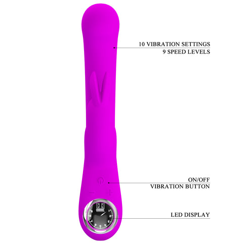 Baile Pretty Love LAMAR Super Soft Silicone Rabbit Vibrator - Rabbit Vibrators