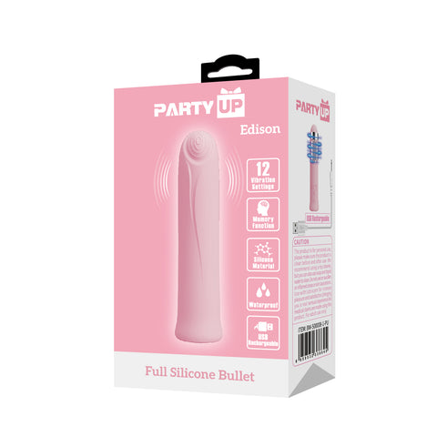 Party Up EDISON USB Rechargeable Bullet Vibrator - Bullet Vibrators