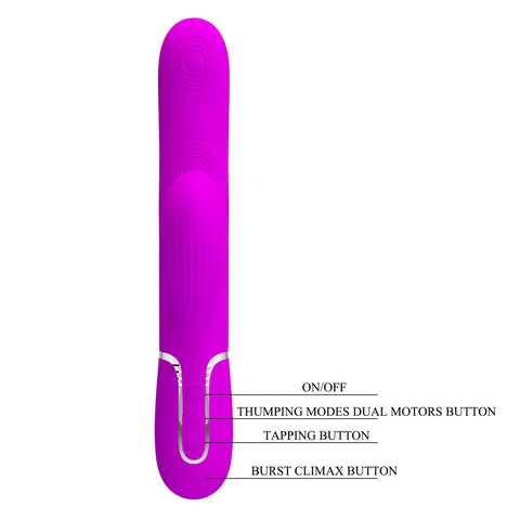 Pretty Love Perdita 3 in1 Multi Function Rabbit Style Vibrator - Rabbit Vibrators