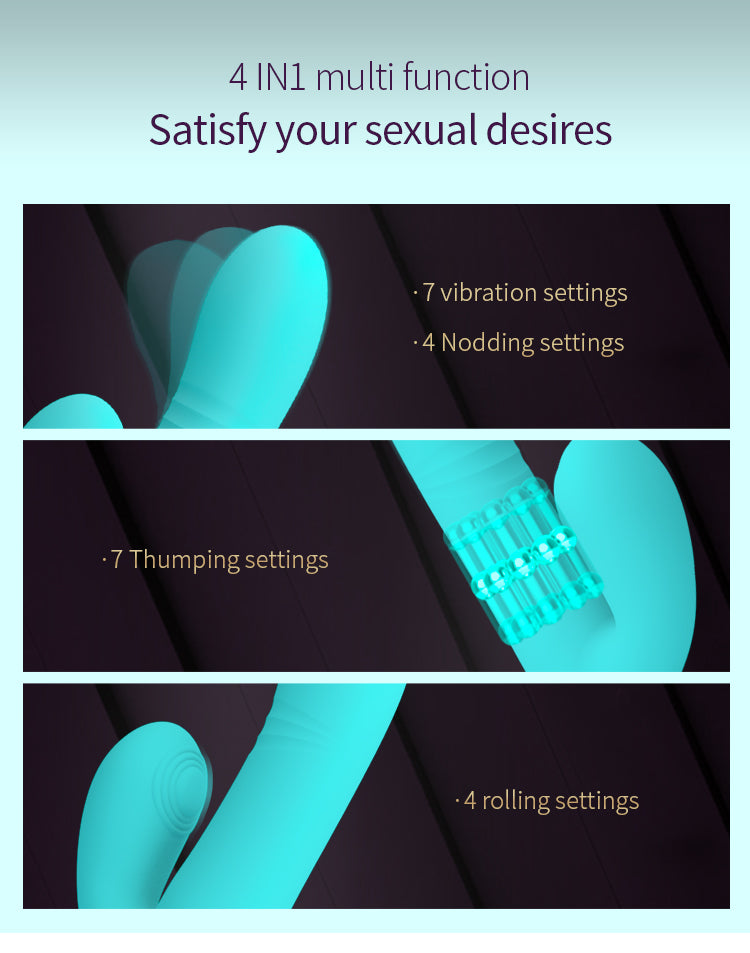 Party Up PAUL Rolling Beads Thrusting Rabbit Vibrator Rabbit Vibrators