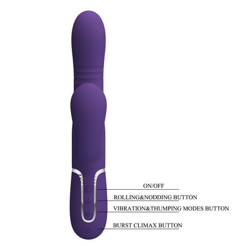Pretty Love Mariana 4 in1 Multi Function Rabbit Vibrator - Rabbit Vibrators