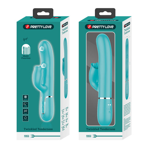 Pretty Love Gigi 3 in1 Multi Function Rabbit Massager - Rabbit Vibrators