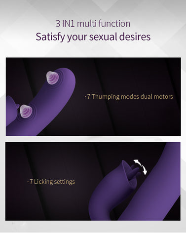 Party Up ALAN Dual Motor Vibrating Rabbit Massager - Rabbit Vibrators