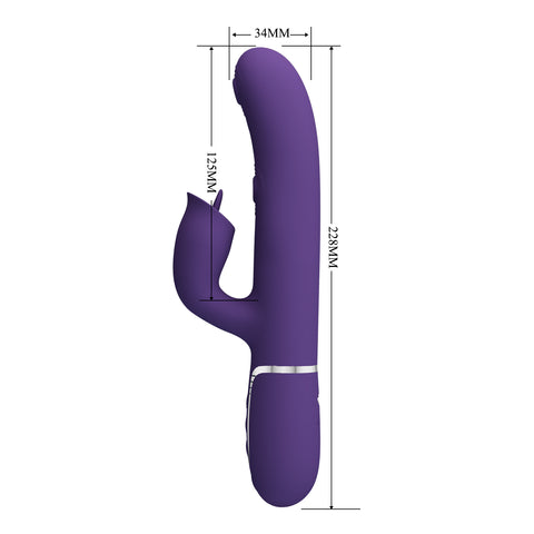 Pretty Love Gigi 3 in1 Multi Function Rabbit Massager - Rabbit Vibrators