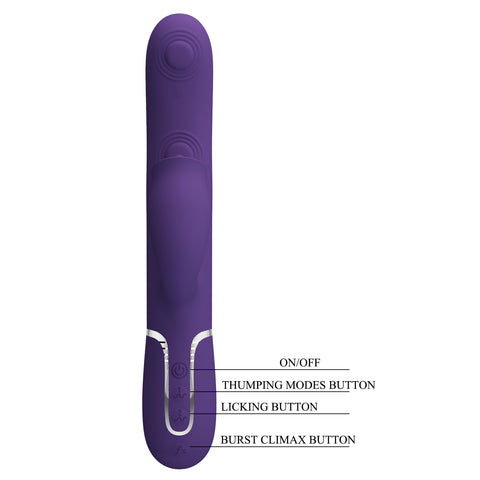 Pretty Love Gigi 3 in1 Multi Function Rabbit Massager - Rabbit Vibrators