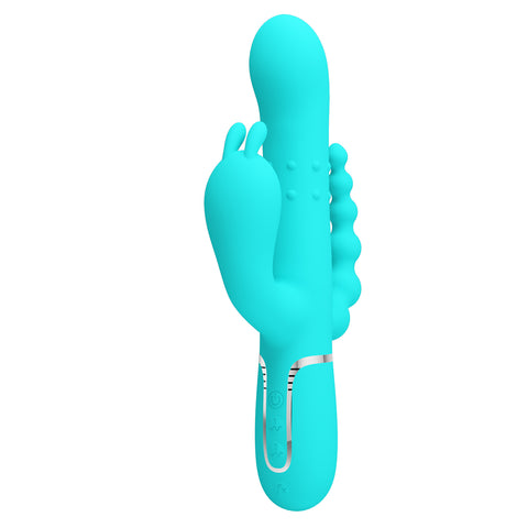 Pretty Love Cammy 4 in 1 - 7 Functions Triple Rabbit Vibrator - Rabbit Vibrators