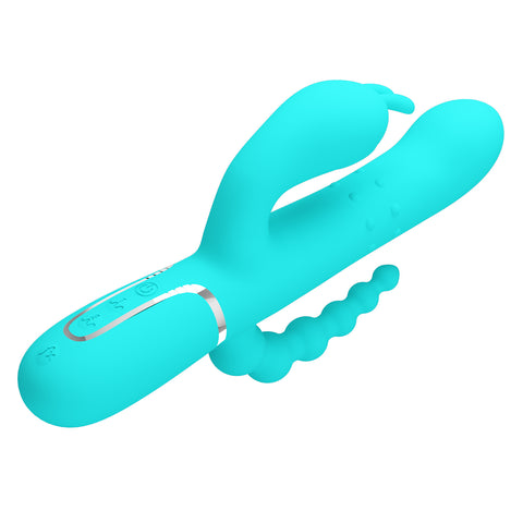 Pretty Love Cammy 4 in 1 - 7 Functions Triple Rabbit Vibrator - Rabbit Vibrators