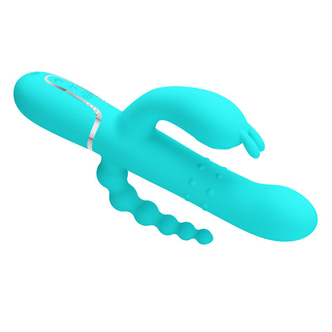 Pretty Love Cammy 4 in 1 - 7 Functions Triple Rabbit Vibrator - Rabbit Vibrators
