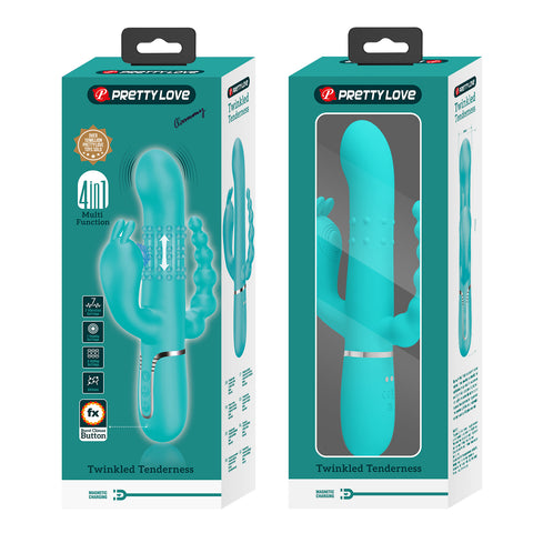 Pretty Love Cammy 4 in 1 - 7 Functions Triple Rabbit Vibrator - Rabbit Vibrators