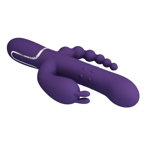Pretty Love Cammy 4 in 1 - 7 Functions Triple Rabbit Vibrator - Rabbit Vibrators